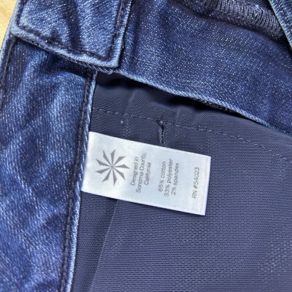 Athleta Jeans Womens 6 Sculpted Mid Rise Skinny Denim Blue Jeans - Picture 3 of 9